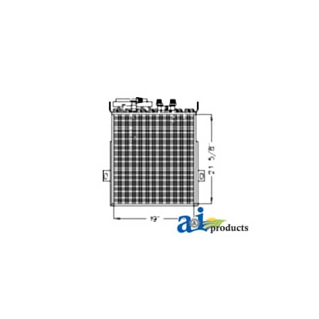 A & I Products Oil Cooler/Condenser 32.5" x32.5" x7" A-RE55139